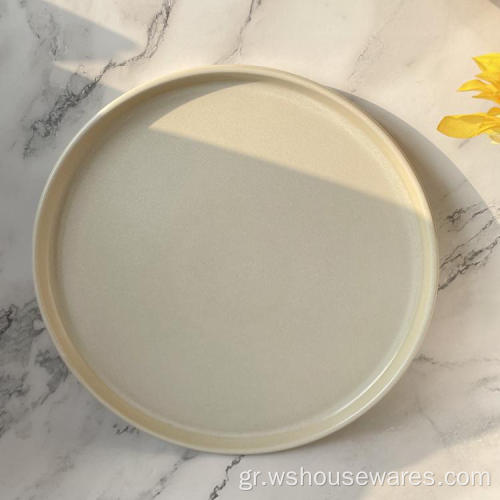 Κίτρινο Stoneware Color Glaze Tableware